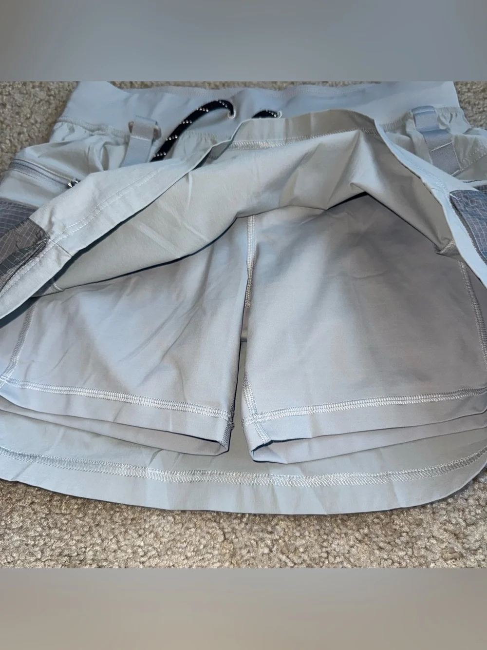 Lululemon Multi-Pocket Cargo HR Hiking Skirt Seal Grey Size 10